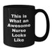 Funny Nurse Gifts from Men to Nurse, Inspirational Black Coffee Mug, Christmas Unique Gifts - Additional