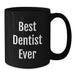 Funny Quotes for Dentists Black Coffee Mug Gifts from Family to Dentist Friends at Christmas - Additional