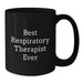 Funny Inspirational Quotes for Respiratory Therapist Gifts, Black Coffee Mug, Christmas Unique Gifts from Friends, Respiratory Therapist - Additional