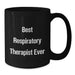Funny Inspirational Gifts from Friends for Respiratory Therapist Best Ever Black Coffee Mug Christmas - Additional