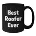 Gifts for the Best Roofer Ever Funny Quote Funny Roofer Gifts for Men Christmas Unique Mugs Black Coffee Mug - Additional