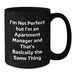 Funny Apartment Manager Quotes Black Coffee Mug Gifts from Men to Women Friends Coworkers Family Christmas - Additional