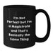 Funny Magistrate Coffee Mug Gifts from Friends for Graduation, 'I'm Not Perfect...' - Additional