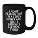 Funny Truck Driver Gifts from Friends for Birthday Unique Mugs I'm Not Perfect Black Coffee Mug, - Additional