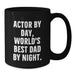 Actor's Coffee Break Funny Quote Gifts from Friends and Family for Birthday Unique Mugs - Additional