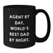Agent Agent Gifts from Men to Agent, Funny Black Coffee Mug, Birthday Unique Gifts - Additional
