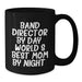 Funny Band Director Gifts from Mom By Night - Black Coffee Mug for Graduation - 'Band Director By Day, World's Best Mom By Night.' - Additional