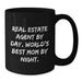 Funny Real Estate Agent Gifts from Mom World's Best Mug Black Coffee for Real Estate Agent Men - Additional