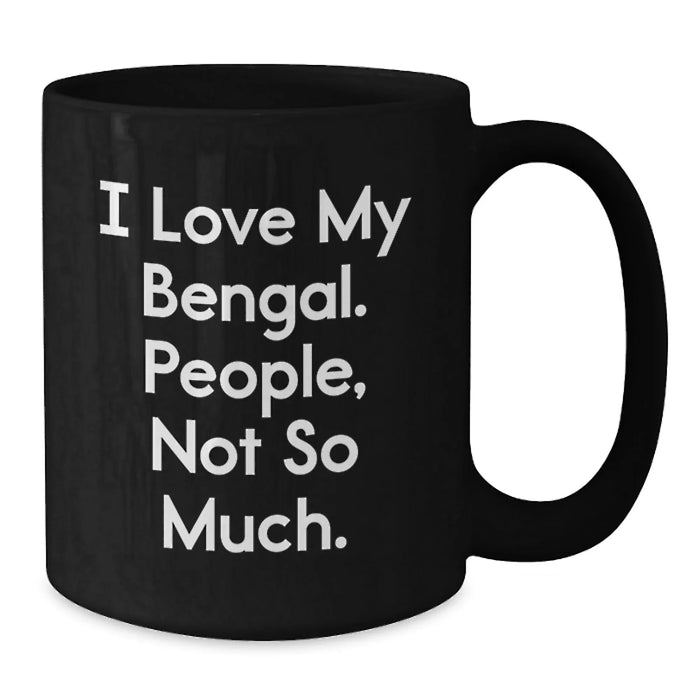 Funny Bengal Cat Black Coffee Mug Gifts from Friends for Bengal Cat Enthusiasts at Christmas Unique Gifts - Additional