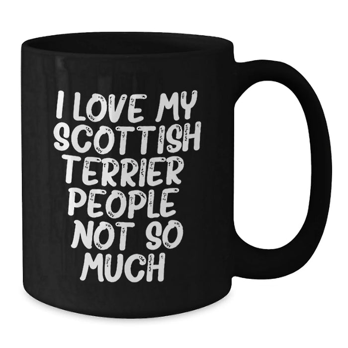 Funny Scottish Terrier Dog Lover Gifts for Men, Unique Black Coffee Mugs for Christmas Unique Gifts from Friends, Family, or Coworkers - Additional
