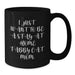 Funny Tabby Cat Gifts from Mom to Stay at Home Tabby Cat Mom on Birthday Unique Gifts Black Coffee Mug - I Just Want To Be A Stay At Home Tabby Cat Mom - Additional