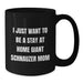 Giant Schnauzer Dog Mom Gifts - I Just Want To Be A Stay At Home Giant Schnauzer Mom Black Coffee Mug, Funny Giant Schnauzer Dog Mugs For Christmas - Additional