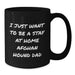Funny Afghan Hound Dog Gifts for Men from Men - 'I Just Want To Be A Stay At Home Afghan Hound Dad' Black Coffee Mug, Perfect Christmas Unique Presents - Additional