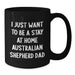 Australian Shepherd Dog Mom or Dad Funny Quote Black Coffee Mug Gifts from Dad to Mom or Family Members for Christmas - Additional