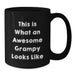Funny Grampy Gifts, Best Black Coffee Mugs for Grampy, Birthday Unique Gifts from Grampy Enthusiasts - Additional