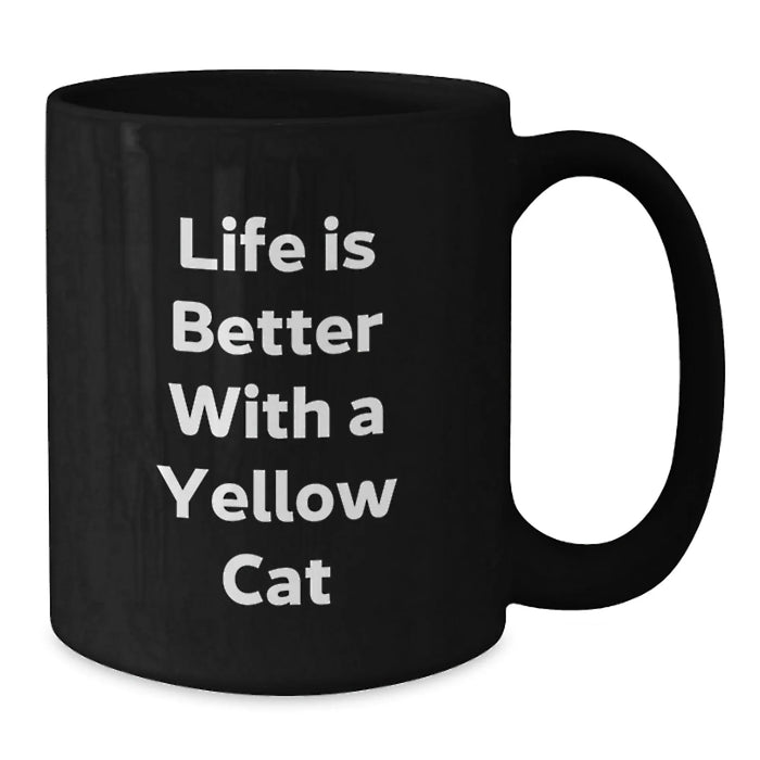 Funny Yellow Cat Gifts from Friends for Yellow Cat Lovers Birthday Unique - Additional
