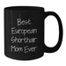 European Shorthair Cat Mom Mug Gifts from Friends and Family for Birthday, Funny Quote 'Best European Shorthair Mom Ever', Black Coffee Mug, Microwave and Dishwasher Safe - Additional