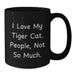 Funny Tiger Cat Lover Gifts from Friends and Family for Men and Women Black Coffee Mug for Christmas Morning - Additional