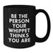 Whippet Dog Lover Gifts from Friends for Whippet Dog Enthusiasts Black Coffee Mug - Funny Quote - Additional