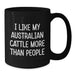 Australian Cattle Dog Enthusiasts Love, Funny Mugs, Gifts from Friends for Birthday, I Like My Australian Cattle More Than People, Black Coffee Mug - Additional