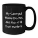 Funny Samoyed Dog Gifts for Men Women Friends on Valentine's Black Coffee Mugs from Family - Additional