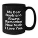 Funny Love Quotes Black Coffee Mugs Gifts from Women to Sweetheart for Christmas - Additional