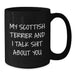Funny Scottish Terrier Dog Mugs, Gifts from Friends to Scottish Terrier Dog Lover, Black Coffee Mug, Perfect for Christmas - Additional
