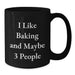 Baking Enthusiast Gift from Friends for Women Unique Black Coffee Mug - Additional
