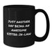 Funny Sister-in-law Gifts for Christmas - Black Coffee Mug - 'Just Another Day Being An Awesome Sister-in-law' Quote, Gifts from Family, for Sister-in-law, Unique Christmas Unique Gifts - Additional