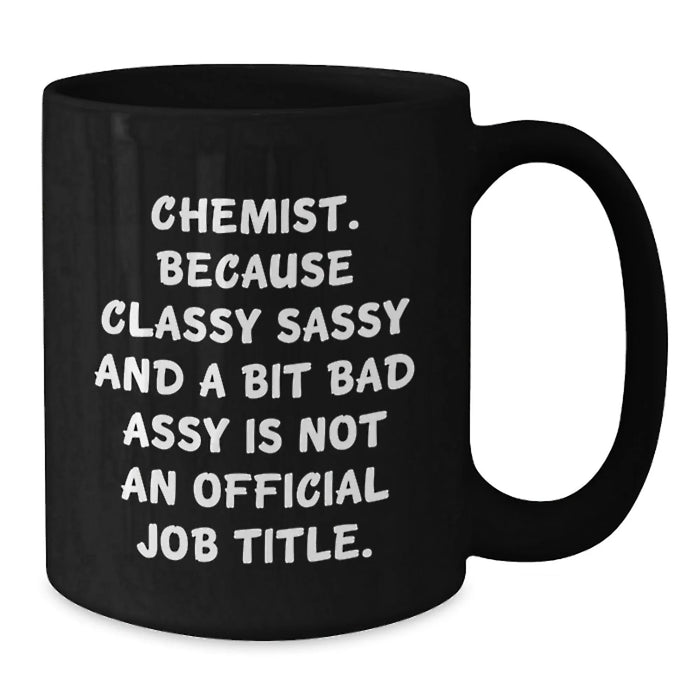 Funny Chemist Black Coffee Mugs Gifts from Friends and Family for Christmas Unique Presents - Additional