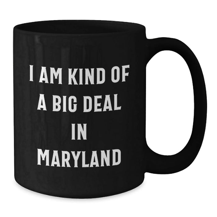 Maryland Proud Funny Coffee Mugs Gifts from Friends to Family, Unique Birthday Unique Gifts for Men and Women, I Am Kind Of A Prime Selection In Maryland - Additional