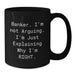 Funny Banker Gifts from Men to Bankers, Black Coffee Mug for Christmas Unique Presents - Additional