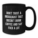 Funny Mixologist Gifts for Men - Unique Black Coffee Mugs from Friends, Mother's Day Unique Gifts, Say 'F--k A Lot' Mixologist Quote - Additional