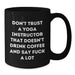 Funny Yoga Instructor Gifts for Christmas - Black Coffee Mug with Don't Trust A Yoga Instructor That Doesn't Drink Coffee And Say 'F--k A Lot' - Additional