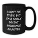 Funny Insurance Adjuster Gifts, Birthday Unique Gifts for Friends, Friends Gifts from Insurance Adjuster, Black Coffee Mug - Additional