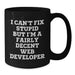 Funny Web Developer Gifts from Men, Unique Black Coffee Mug for Web Developer, Christmas Unique Gifts - Additional