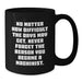 Funny Machinist Gifts for Him, Black Coffee Mug with Inspirational Quote - Perfect for Christmas Unique Gifts from Men to Machinist Friends - Additional