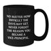 Funny Vice-principal Gifts from Friends, Black Coffee Mug, Inspirational Quote for Vice-principal, Valentine's Unique Gifts - Additional