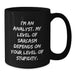 Funny Analyst Gifts for Coworkers, Black Coffee Mug with I'm An Analyst Sarcasm Quote, Christmas Unique Presents for Analyst Friends and Family - Additional