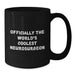 Funny Neurosurgeon Gifts from Men for Christmas Unique Black Coffee Mug - Officially The World's Coolest Neurosurgeon Quote - Additional