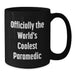 Funny Rescue Worker Gifts for Birthday, 'Officially The World's Coolest Rescue Worker' Black Coffee Mug from Men to Friends - Additional