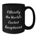 Funny Valentine's Gifts for Receptionist Men from Friends, Black Coffee Mug 'Officially The World's Coolest Receptionist' - Additional