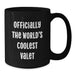 Funny Valet Gifts from Men to Friends - Officially The World's Coolest Valet Black Coffee Mug for Birthday Unique Gifts - Additional