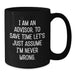 Funny Advisor Gifts from Mom, Black Coffee Mug, Perfect for Mom's Unique Mother's Day Unique Gifts - Additional