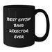 Funny Gifts for Band Director, Best Effin' Band Director Ever Black Coffee Mug, Birthday Unique Gifts from Friends - Additional