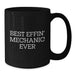 Funny Mechanic Gifts for Men from Friends, Best Effin' Mechanic Ever Christmas Unique Mugs, Black Coffee Mug - Additional