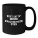 Funny Nurse Practitioner Gifts from Friends to Men and Women - Best Effin' Nurse Practitioner Ever Black Ceramic Coffee Mugs for Christmas Unique Presents - Additional