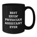 Funny Gifts for Physician Assistant Dad from Family, Best Effin' Physician Assistant Ever Black Coffee Mug, Unique Father's Day Unique Gifts - Additional