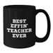 Funny Teacher Quotes Black Coffee Mugs Gifts from Men to Teacher, Funny Best Effin' Teacher Ever Christmas Unique Gifts - Additional