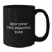 Funny Vice-principal Gifts from Friends, Best Effin' Vice-principal Ever Quote, Black Coffee Mug for Valentine's Unique Gifts - Additional